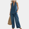 Ivy | Dwuczęściowy zestaw w stylu vintage denim