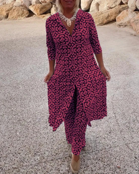 Patrycja | Dwuczęściowy komplet zapinany na guziki