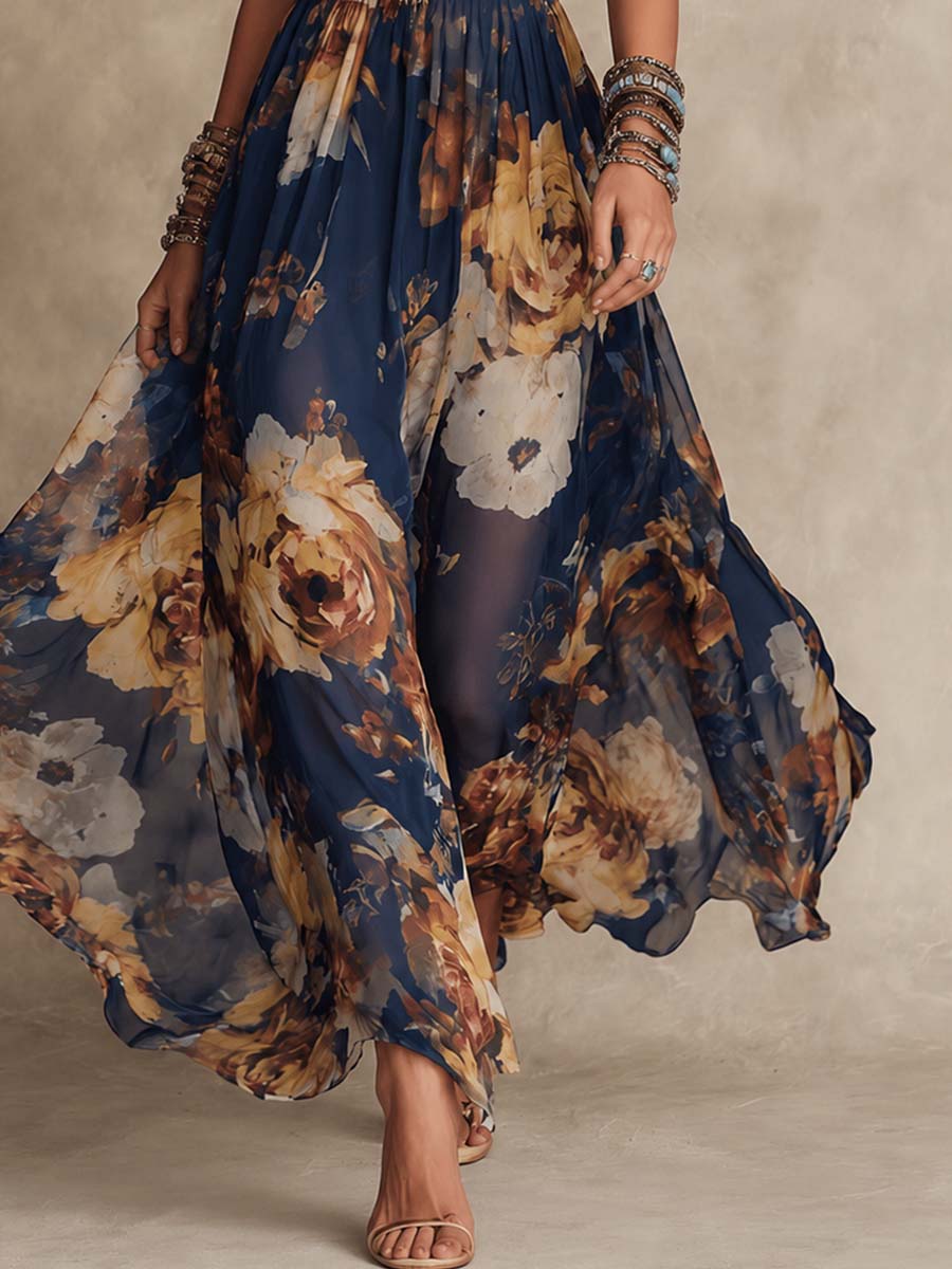 Janina | Sukienka maxi w kwiaty Deborah