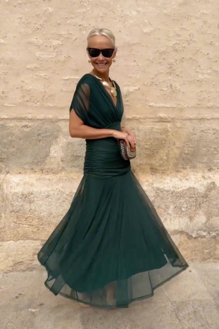 Marta | Elegancka jedwabna sukienka Santana