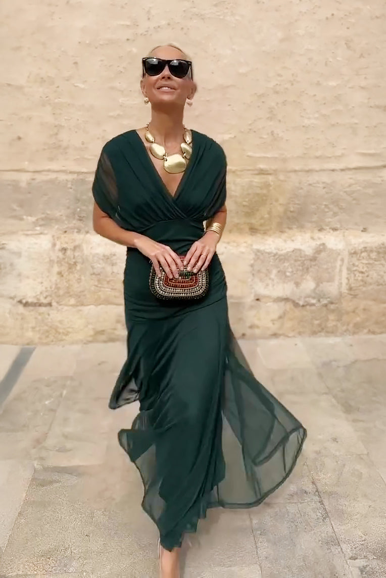 Marta | Elegancka jedwabna sukienka Santana