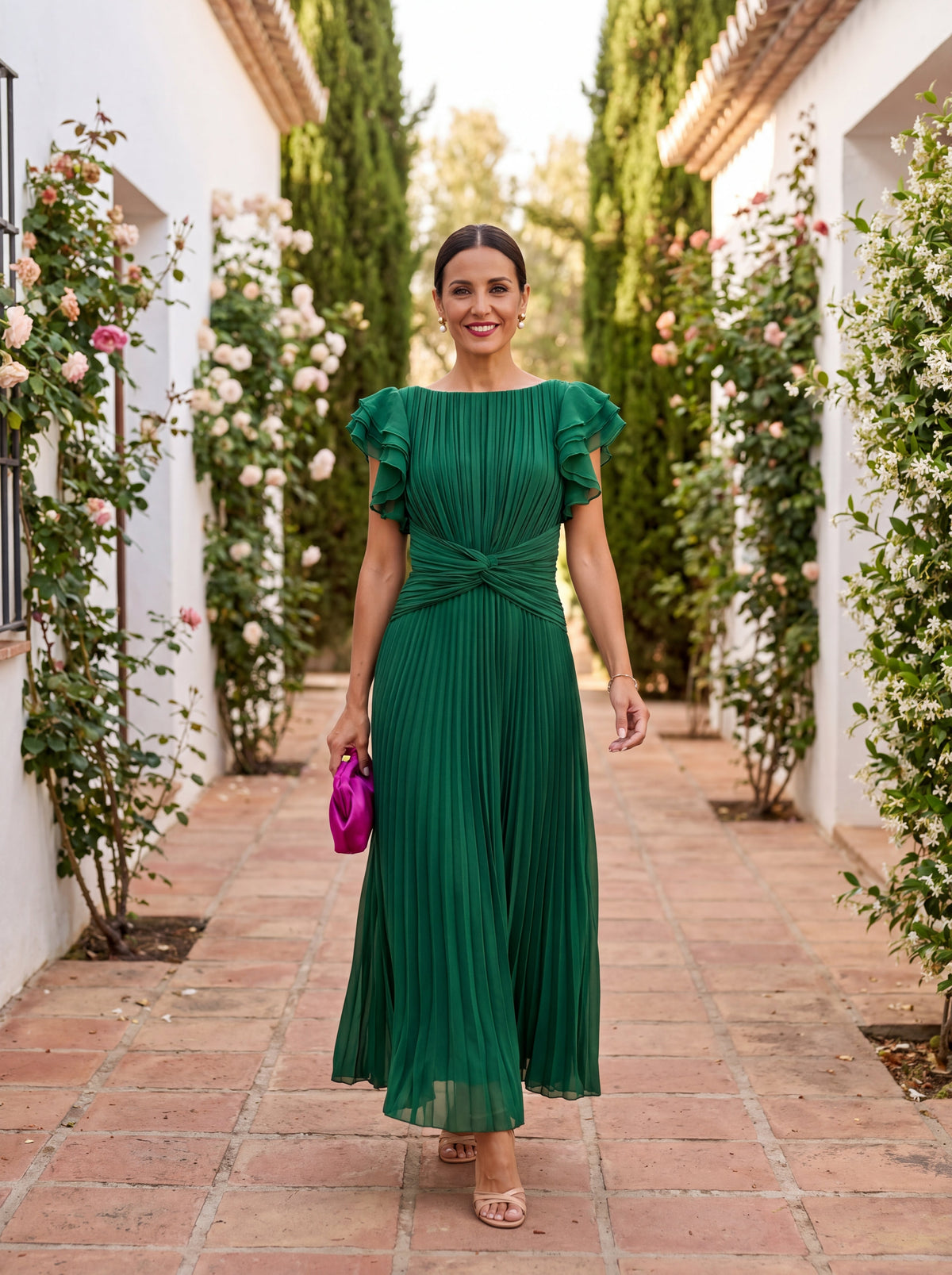 Lucyna | Elegancka sukienka Selena z wyrafinowanego tiulu
