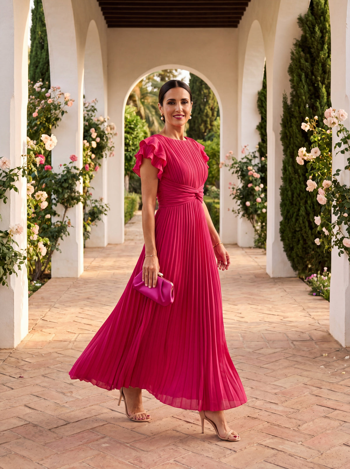 Lucyna | Elegancka sukienka Selena z wyrafinowanego tiulu