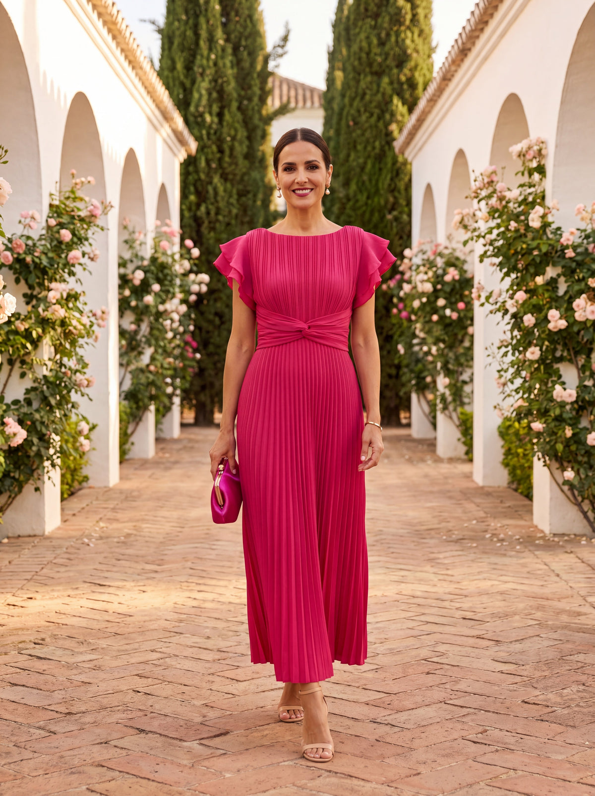 Lucyna | Elegancka sukienka Selena z wyrafinowanego tiulu