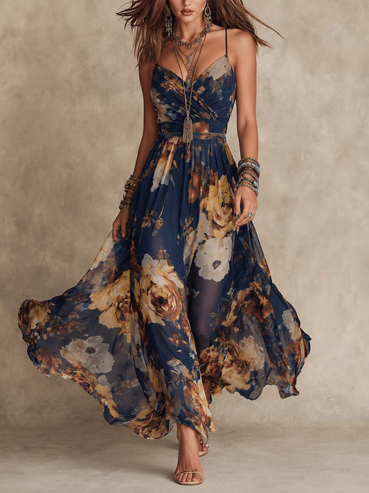 Janina | Sukienka maxi w kwiaty Deborah