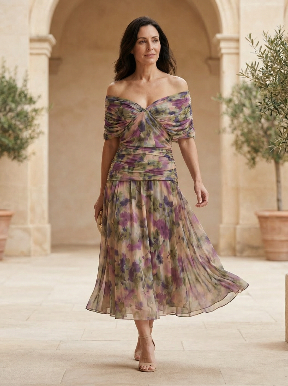 Marta | Elegancka jedwabna sukienka Santana