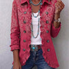 Anna | Marszczona kurtka w stylu vintage paisley