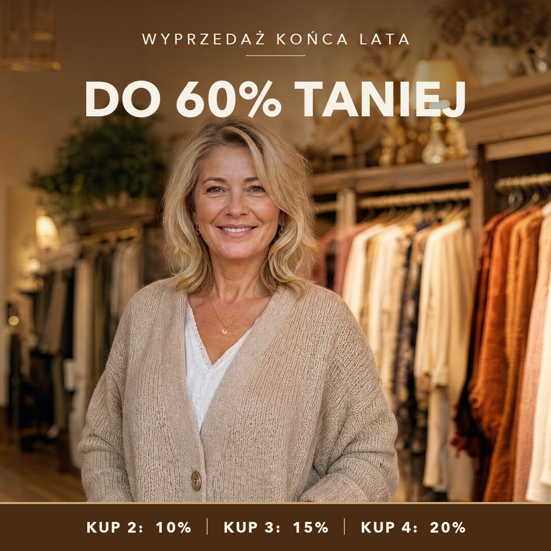 Wyprzedaż końca lata - do 60% taniej